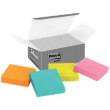 3M MMM 62218SSMIACP - Post-it Miami Collection 2 Super Sticky Notes - 2 x 2 - Squa