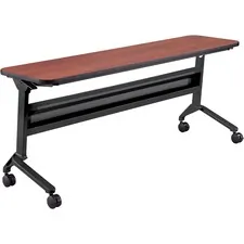 SAFCO PRODUCTS SAF LF1872TSLCRM - Safco Flip-N-Go Rectangular Training Table - Biltmore Cherry
