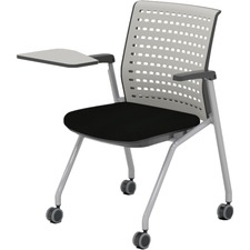 SAFCO PRODUCTS SAF KTS3SGBLK - Safco Thesis Training Chair with Tablet - Black Foam, Wood S