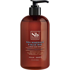 SOAPBOX SBX 77148CT - Soapbox Sea Minerals & Blue Iris Liquid Hand Soap - Fresh Fl