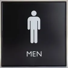 Lorell LLR 02658 - Lorell Restroom Sign - 1 Each - Men PrintMessage - 8 Width x