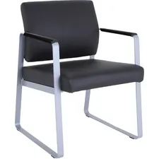 Lorell LLR 66996 - Lorell Healthcare Seating Guest Chair - Silver Powder Coated