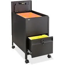 SAFCO PRODUCTS SAF 5364BL - Safco Rollaway Mobile File Cart - 300 lb Capacity - 4 Caster