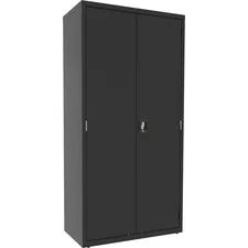 Lorell LLR 00018 - Lorell 4-shelf Steel Janitorial Cabinet - 36 x 18 x 72 - 4 x