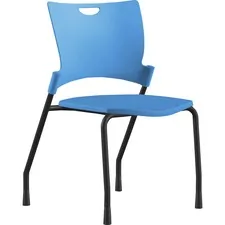 9 to 5 Seating NTF 1310A00BFP16 - 9 to 5 Seating Bella Plastic Seat Stack Chair - Blue Thermop