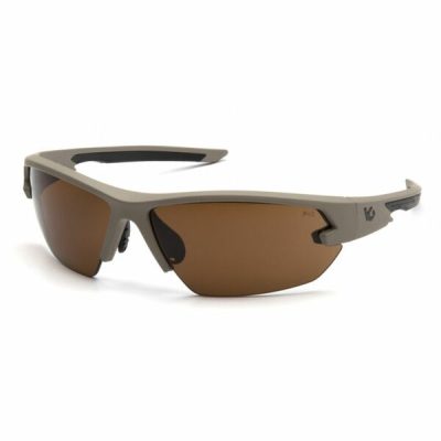 Pyramex VGST1418T - Pyramex Safety Semtex 2.0 Tan Frame Bronze Anti-Fog Lens