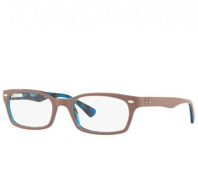 GLOP RB5150-5715 - Ray-Ban RB5150 5715 Light Brown Rectangular Womens Acetate E