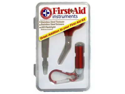 bulk buys DA290 - Comprehensive First Aid Kit with Flashlight & Tools
