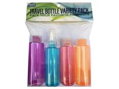 bulk buys DC224 - Travel Essentials 4 Bottle Set for Beauty & Grooming
