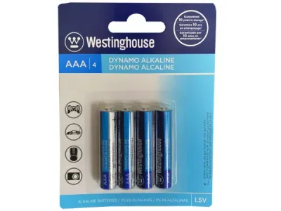 bulk buys CL048 - Westinghouse Dynamo Alkaline AAA Batteries - 4 Pack