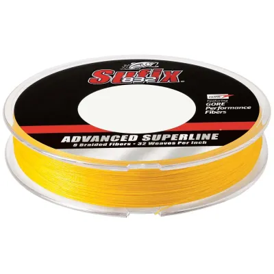 Sufix 660-020Y - Sufix 832 Advanced Braid - 20lb - Hi-Vis Yellow - 150 Yards