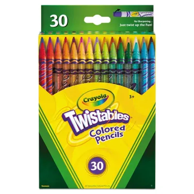 CRAYOLA CYO 687418 - Crayola Twistables Colored Pencils - Assorted Lead - Clear P