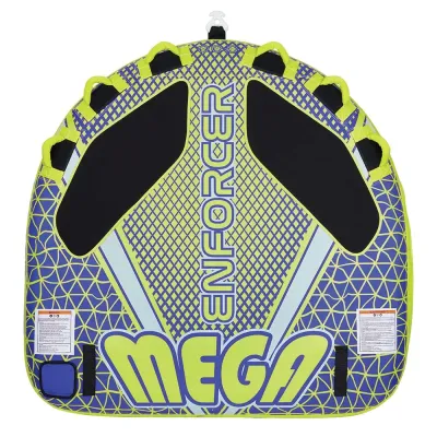 Full Throttle 302200-300-003-21 - Full Throttle Mega Enforcer 3-Rider Towable Tube - Yellow