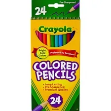 CRAYOLA CYO 684024 - Crayola Presharpened Colored Pencils - 3.3 mm Lead Diameter 