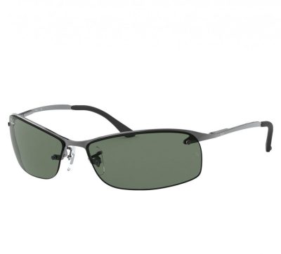 GLOP RB3183-004/71 - Ray-Ban RB3183-00471 Unisex Polished Gunmental Rectangle Gre