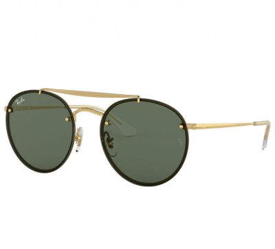 GLOP RB3614N-914071 - Ray-Ban RB3614N-914071 Unisex Matte Gold Round Green Lens Me
