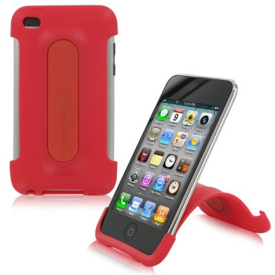 XtremeMac 2539 - XtremeMac iPod Touch 4G Snap Stand - Cherry Bomb Red
