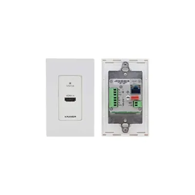 Kramer WP-789T/US-D(W/B) - 4K60 HDMI PoE Wall Plate Transmitter with RS-232 & IR