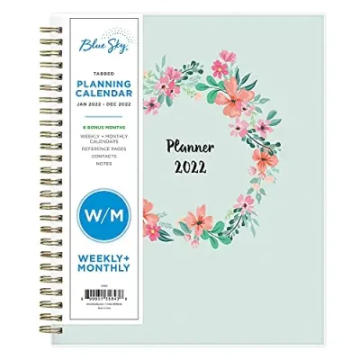BLUE SKY 135843 - Laurel WeeklyMonthly Planner 2023 - 9 x 7 inches