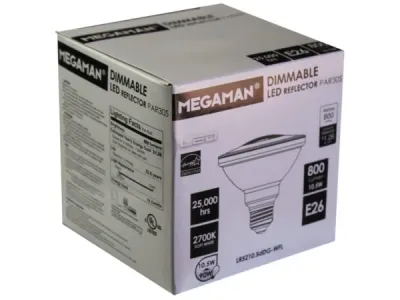 bulk buys DB423 - Megaman 10530 PAR30 LED Flood Light Bulb - Energy Efficient