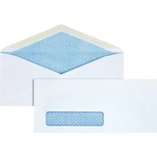 Business Source BSN 42205 - Business Source No. 10 Tinted Diagonal Seam Window Envelopes