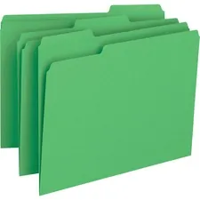 Business Source BSN 65777 - Business Source 13 Tab Cut Letter Recycled Top Tab File Fold