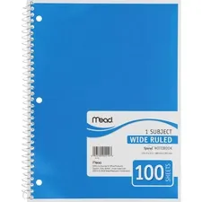 ACCO Brands MEA 05514 - Mead Spiral Bound Wide Ruled Notebooks - 100 Sheets - Spiral