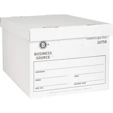 Business Source BSN 26758 - Business Source Lift-off Lid Medium Duty Storage Box - Exter
