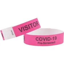 ADVANTUS CORPORATION AVT 76099 - Advantus COVID Prescreened Visitor Wristbands - 34 x 10 Leng