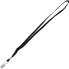 ADVANTUS CORPORATION AVT 97128 - Advantus Flat Clip Lanyard - 100  Box - 36 Length - Black - 