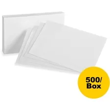 HAMELIN OXF 50BX - Oxford Printable Index Card - White - 10% - 5 x 8 - 85 lb Ba