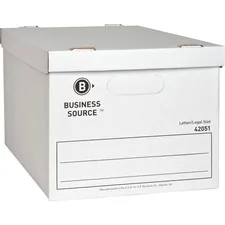 Business Source BSN 42051 - Business Source Economy Storage Box with Lid - External Dime