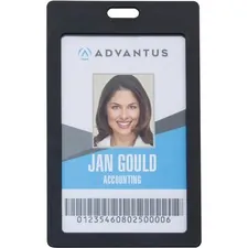 ADVANTUS CORPORATION AVT 97068 - Advantus Vertical Rigid ID Badge Holder - Support 2 x 3.25 M