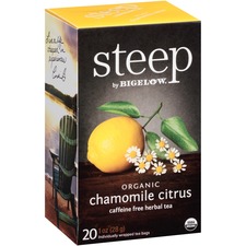 BIGELOW TEA CO. BTC 17707 - Bigelow Chamomile Citrus Herbal Tea - Herbal Tea, Decaffeina