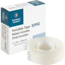Business Source BSN 32952 - Business Source Invisible Tape Dispenser Refill Roll - 36 yd
