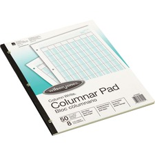 ACCO Brands WLJ G7208A - Wilson Jones 8-Column Writing Pads - 50 Sheet(s) - Double Si