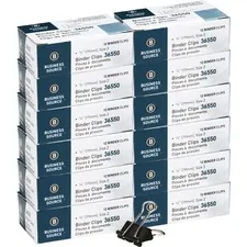 Business Source BSN 36550BX - Business Source Fold-back Binder Clips - Small - for Paper -