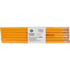 Business Source BSN 37507 - Business Source Woodcase No. 2 Pencils - #2 Lead - Yellow Wo