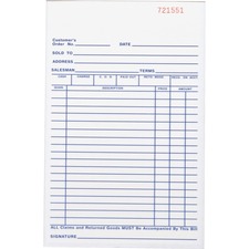 Business Source BSN 39552 - Business Source All-purpose Carbonless Forms Book - 50 Sheet