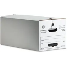 Business Source BSN 26756 - Business Source Heavy Duty Letter Size Storage Box - Externa
