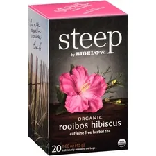 BIGELOW TEA CO. BTC 17713 - Bigelow Rooibos Hibiscus Herbal Tea - Decaffeinated, Herbal 