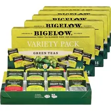 BIGELOW TEA CO. BTC 30568CT - Bigelow Assorted Green Tea Tray Pack - Green Tea - 384  Cart