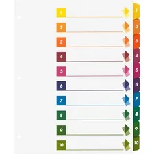 Business Source BSN 21910 - Business Source Color-coded Table of ContentsTabs Index Divi