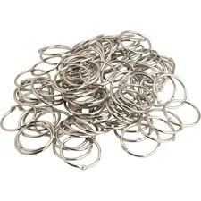 Business Source BSN 01441BD - Business Source Standard Book Rings - 3 Diameter - Silver - 