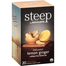 BIGELOW TEA CO. BTC 17704 - Bigelow Lemon Ginger Herbal Tea - Herbal Tea, Decaffeinated 