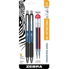 Zebra ZEB 40212 - Zebra Pen G-350 Gel Pen - Gel-based Ink - Metal Barrel - 2  