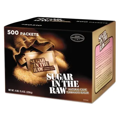 OFFICE SNAX, INC. 00319 - Raw Sugar Packets - 200 Count (2 Boxes)