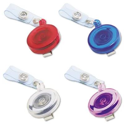 ADVANTUS CORPORATION AVT 75464 - Advantus Retracting ID Card Reel with Belt Clip - 4  Pack - 