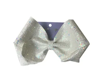 bulk buys DB431 - Scunci Jumbo Glitter Bow Salon Clip - Sparkling Hair Accesso