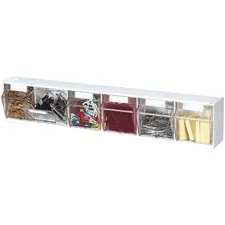 DEFLECTO DEF 20603OP - Deflecto Tilt Bin Interlocking Multi-Bin Storage Organizer -